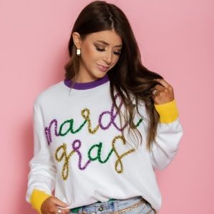 Queen of Sparkles Mardi Gras Top